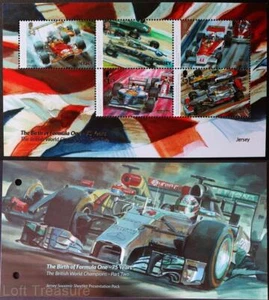 Jersey Stamps: "F1 British World Champions" Prt 2 Presentation Pack MNH S/S 2021 - Picture 1 of 5