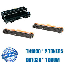 2 Toners + 1 Drum for Brother TN1030/TN1060 DCP-1512/DCP-1612W/HL-1112/ HL-1212W
