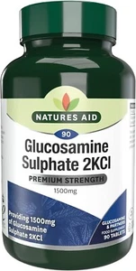 Natures Aid Glucosamine Sulphate 1500 mg, High Strength, Salt Free, 90 Tablets - Picture 1 of 6