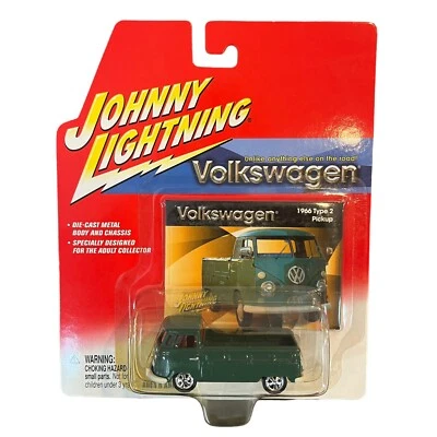 Johnny Lightning Volkswagon 1966 Type 2 Pickup Truck Green Diecast 1/64 - Изображение 1 из 4