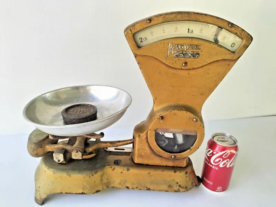 Scarce Vintage Cast Iron Scales Pennsylvania Store Double Sided - unrestored -AF - image 1 of 4