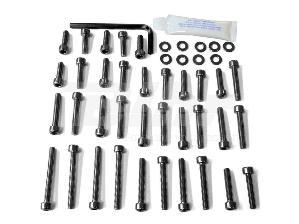 PRO-BOLT EYA398BK BLACK ENGINE SCREW KIT ERGAL YAMAHA R1 2000-2003 OIF - Image 1 of 1