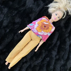 Barbie Fashionistas #202 Rubia Cuerpo Curvilíneo Hoyuelos Cara Muñeca Barbie - E6 - Imagen 1 de 24