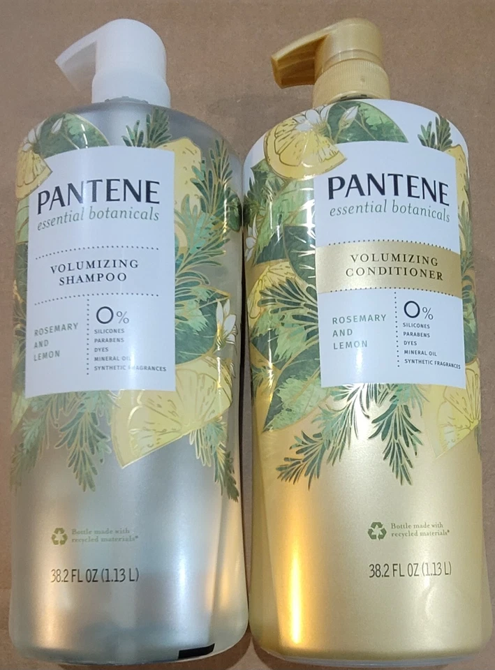 Pantene Essential Botanicals Rosemary & Lemon Shampoo & Conditioner set 38.2oz - Image 1 of 1