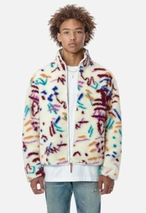 Chaqueta de lana polar John Elliott en Memphis Jacquard, talla 1 - nueva con etiquetas, precio de venta sugerido por el fabricante £670 - Imagen 1 de 12