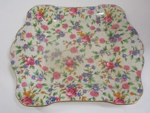 Royal Winton "Old Cottage Chintz" Square Salad/Bread & Butter Plate - Picture 1 of 7
