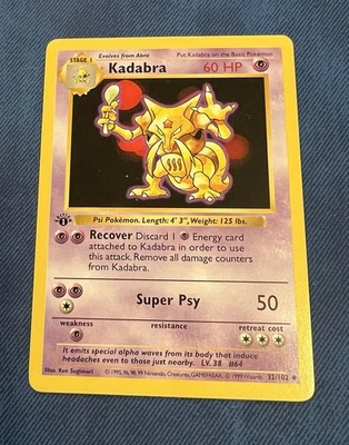 Pokémon TCG Kadabra 1st Edition - Image 1 of 2