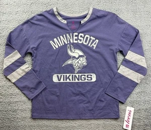 NFL Apparel Minnesota Viking Teens Juniors Size Medium (7-9) Long Sleeve T-Shirt - Picture 1 of 9