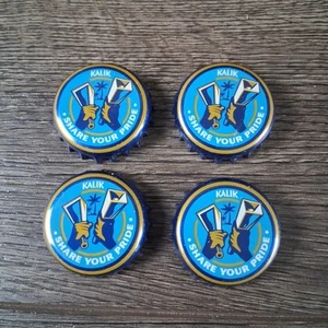 Kalik Beer Bottle Caps Bahamas Lot Of 4 - Picture 1 of 3