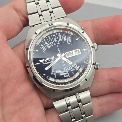 Reloj Automático Hombre Wittnauer 2000 Vintage W102 Calendario Perpetuo Años 70 #5 Foto 1 de 4
