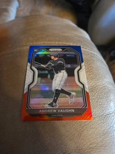 Andrew Vaughn 2021 Panini Prizm Red White & Blue RC #48 - Picture 1 of 2