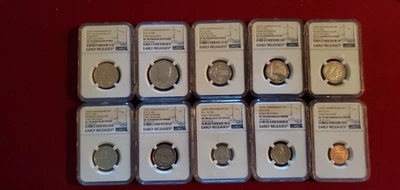 2017 US Mint 225th Anniversary Enhanced Finish 10-Coin Set NGC SP70 ER - Image 1 of 2