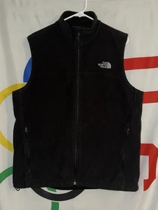 North Face Vest Mens Large Black Full Zip Outdoor Casual Hiking - Picture 1 of 7