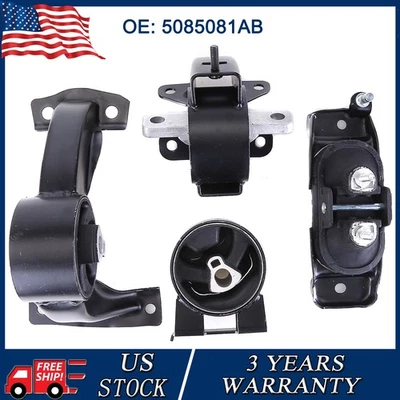 For 2008/2009/2010 Dodge Grand Caravan 3.3/3.8/4.0L Set of 4 Motor & Trans Mount Foto 1 de 4