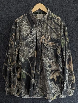Vintage Mossy Oak Camo Shirt Men 2XL Button Up Forest Hunting Outdoors Camping - Image 1 of 4