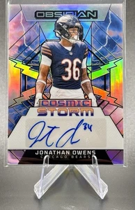 Jonathan Owens 2024 Panini Obsidian - Cosmic Storm Signatures #CSS-JOS/99 - Imagen 1 de 2