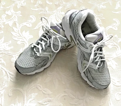 Avia 585 Womens Trainer White/Purple/Light Green 1990s S 9.5 VTG - Image 1 of 4