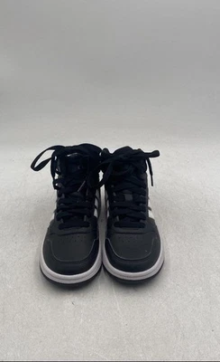 Adidas Boys Hoops 3.0 Mid AGW0402 Black White Basketball Sneaker Shoes Size 2 - Image 1 of 4