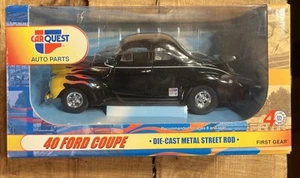 Car Quest ‘40 Ford Coupe Diecast Metal Street Rod Bank-1/24 Scale-Made 2003 - Picture 1 of 6