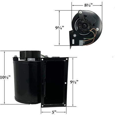 Soplador de distribución de horno Vogelzang: 80594-AMP Foto 1 de 4