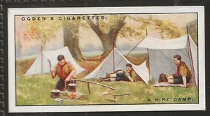 OGDENS-BOY SCOUTS 1929 (DIFFERENT)-#29- A HIKE CAMP - Picture 1 of 2