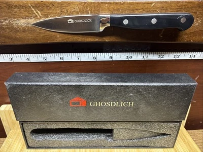 Cuchillo PARING 3,5", acero inoxidable afilado con espiga sólida Foto 1 de 2