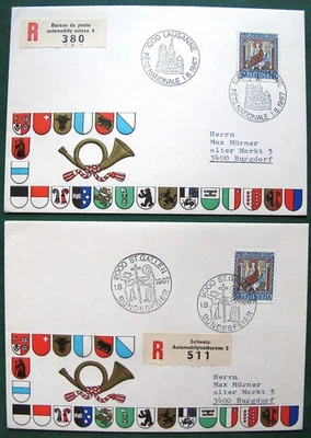 Switzerland - 1967 - FDC Covers - Image 1 of 2