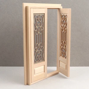 Dollhouse Miniature 1:12 Scale Plain Interior Door Wooden Furniture Accessories - Picture 1 of 5