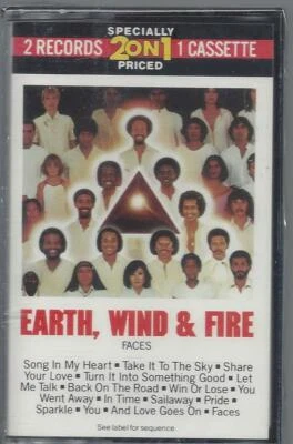 EARTH WIND & FIRE  FACES   Share Your Love  Win Or Lose  NEW CASSETTE TAPE - Image 1 of 3