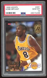 1996-97 NBA Hoops Kobe Bryant #281 RC rookie PSA 10 - Picture 1 of 2