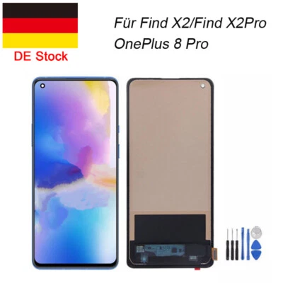 Für Find X2/ Find X2 Pro/ OnePlus 8 Pro LCD Display Touch Screen Digitizer Teile - Bild 1 von 4