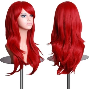 Full Curly Wigs Cosplay Costume Anime Party Hair Wavy Long Wig Beauty 70cm 27.5" - Picture 1 of 2