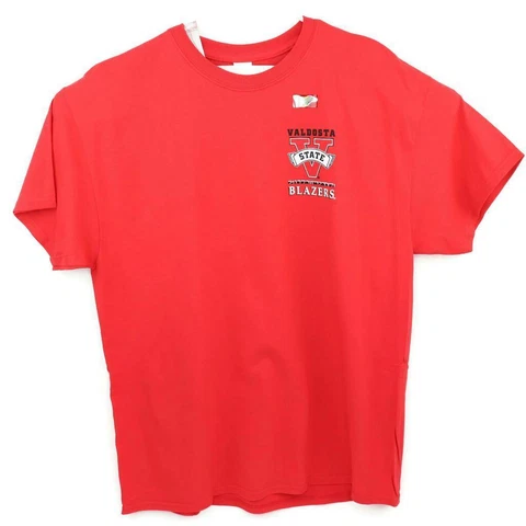 Valdosta State Blazers Gildan Unisex T-Shirt Red Heavy Cotton Tear Away XL New Cover