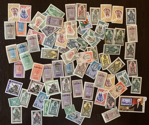 GREAT LOT OF UPPER VOLTA STAMPS MNH, USED, CTO RED AND BLACK OVERPRINTS Cover