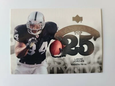2006 Upper Deck Fantasy Top 25 LaMont Jordan Oakland Raiders F25-JO - Image 1 of 2