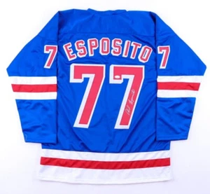 Phil Esposito Signed New York Rangers Jersey (JSA COA) 1984 NHL Hall of Fame Ctr - Picture 1 of 6