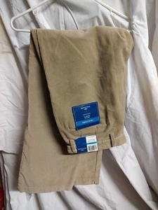 DOCKERS TRUE CORD FLAT FRONT RELAX FIT BROWN PANTS size 36 x 32 NWT - Picture 1 of 7