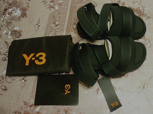 NUOVO Y 3 NERO SLIDER TAGLIA 5 uk 6 Adidas Comfylette Yohji Yamamoto Slides SANDALO