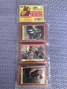 1983 TOPPS RETURN OF THE JEDI RACK PACK SEALED PRINCESS LEIA, HAN TOYS R STICKR - Picture 1 of 12