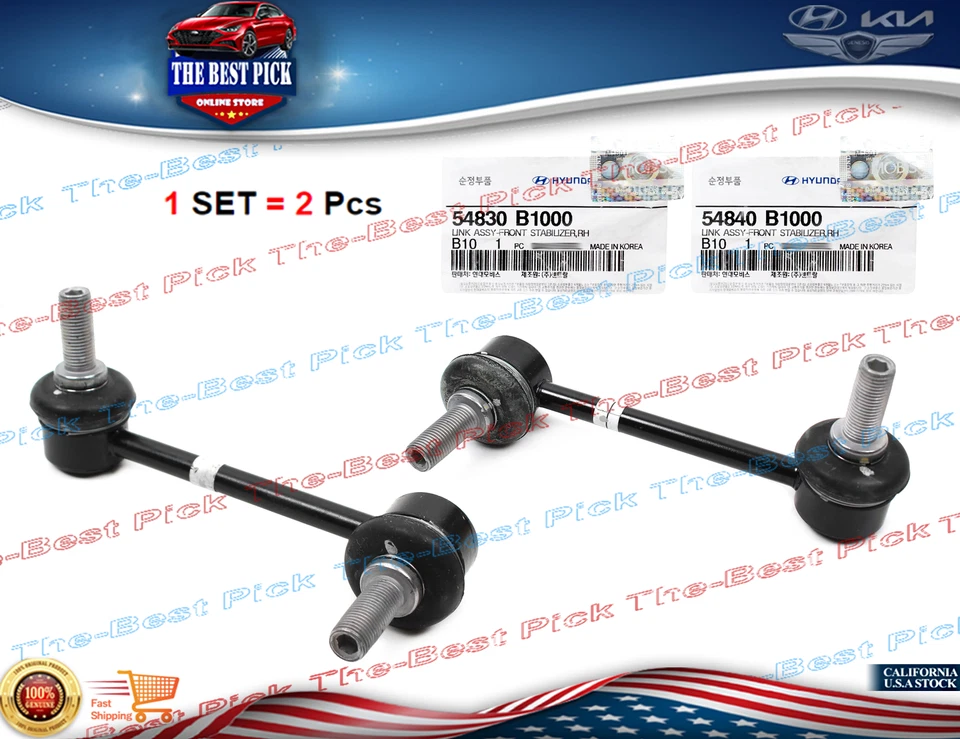 ⭐GENUINO⭐Eslabones estabilizadores delanteros derecho+derecho para 09-16 Hyundai Equus Genesis 54830B1000 Foto 1 de 1