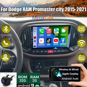 Fit For Carplay Car Radio Stereo GPS Navi For Dodge RAM Promaster City 2015-2021 - Picture 1 of 23