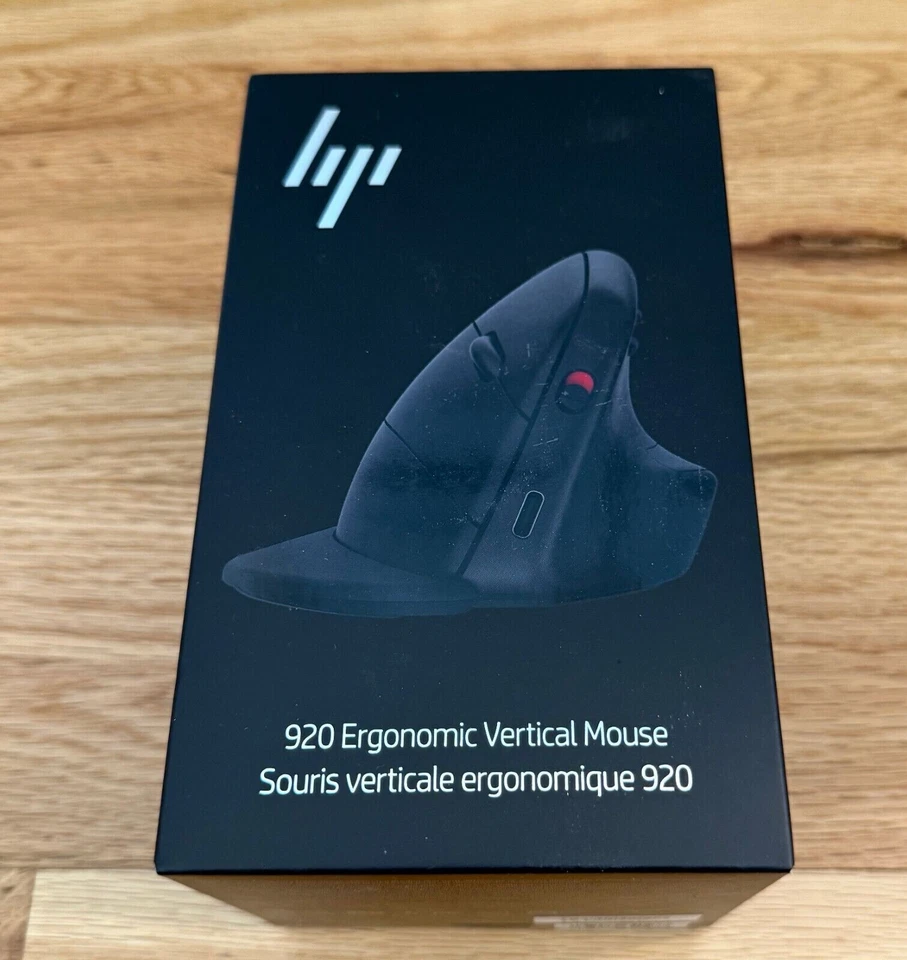 HP 920 Ergonomic Vertical Mouse Wireless Black 6H1A5AA#ABA - Image 1 of 1