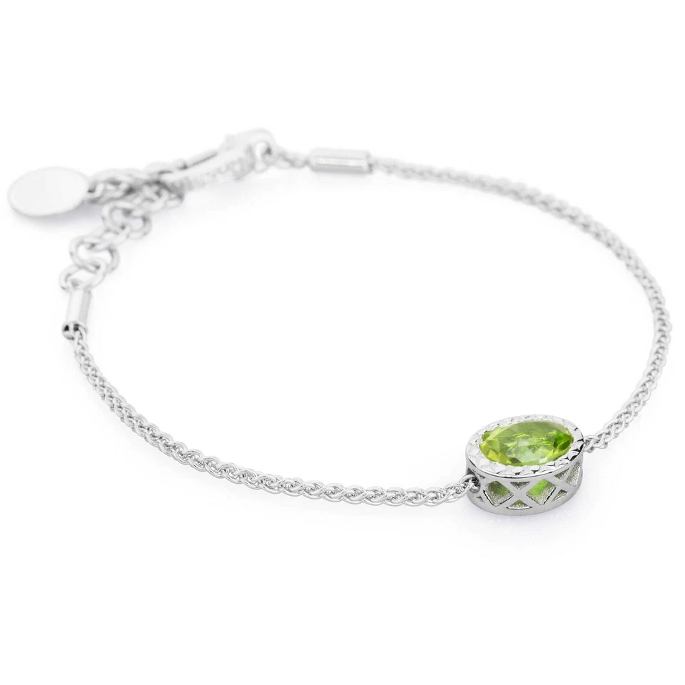 Bracelet Rosato Argent Péridot Messages Libre Le Vos Emozioni RMB08 - Photo 1/1