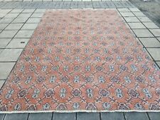 Vintage Turkish Area Rug Carpet , Antique Wool Art Rug , On SALE Pink Rug , 