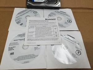 LENOVO M93 RECOVERY 4 DISC SET FOR WINDOWS 8 PRO Disc #'s 0B76759/60, 0B76920/21 - Picture 1 of 5