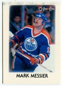 1987-88 O-Pee-Chee Mini OPC #28 Mark Messier Edmonton oliatori - Foto 1 di 2