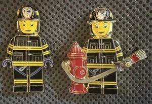 RARE Limited Edition Lego Firefighters-NYPD-Set of Two-Hard to Find - Picture 1 of 6