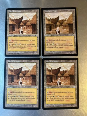 4x Vec Townships Tempest Vintage Magic Cards Light Play Excellent - Image 1 of 2