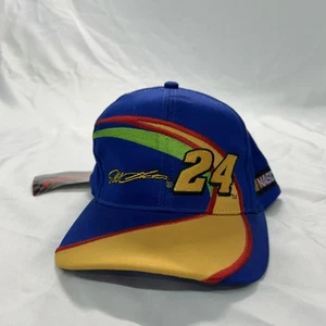 Jeff Gordon #24 NASCAR Racing Hat – Blue/Yellow – Snapback – Action Brand - Picture 1 of 14