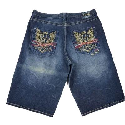 COOGI Jean Shorts Baggy Denim Jorts 90s Y2K OG Hip Hop Skater Streetwear Sz 38 - Image 1 of 4